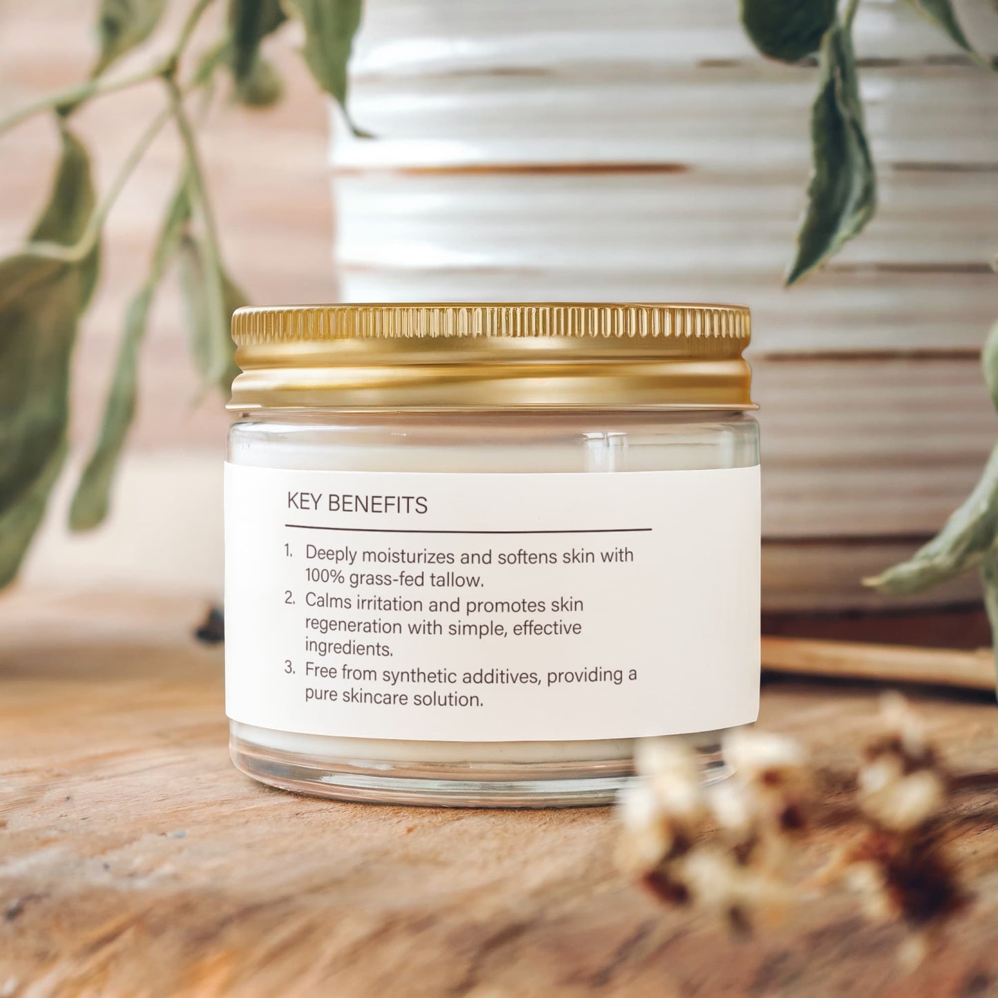 EVE NOVA/Whipped Grass-Fed Tallow Balm with Vanilla Bean